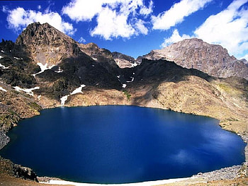 the lake on kackar mountains,turkey, turkey, lake, mountain HD wallpaper