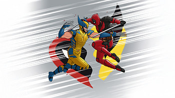 Deadpool And Wolverine Long Way Fight, wolverine, deadpool, deadpool-and-wolverine, deadpool-3, movies, superheroes, artwork, digital-art HD wallpaper