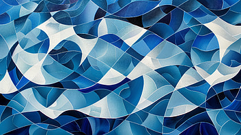 Azure Waves Abstract, Abstract, blue, abstract blue, wave, Artwork HD wallpaper