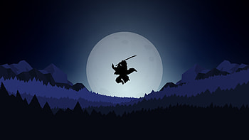Demon Slayer Minimal , minimalism, minimalist, artist, artwork, digital-art, deviantart HD wallpaper