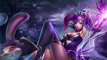 Lux, blue, girl, dark, bunny, purple, pink, fantasy, game, luminos, elementalist HD wallpaper