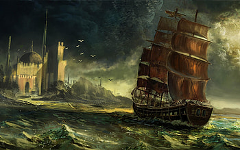 Pirate Ship HD wallpaper