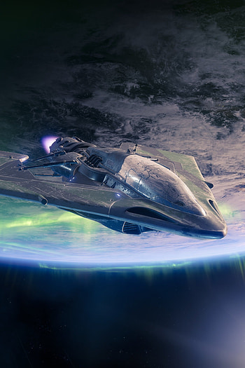 Destiny 2 spaceship, Q , Samsung Galaxy S6, LG G4 HD phone wallpaper