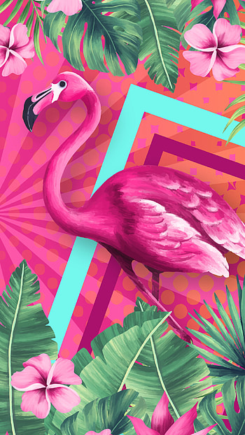 Bored at work flamingo , Fun backgrounds, Cute designs, Vibrant visuals HD phone wallpaper