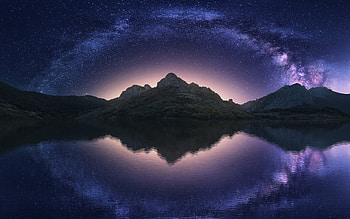 Milky Way, space, sky, narure HD wallpaper