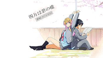 Kousei Arima, Kaori Miyazono, Anime, Your Lie In April HD wallpaper
