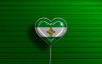 I Love Cisplatina, , realistic balloons, green wooden background, brazilian states, flag of Cisplatina, Brazil, balloon with flag, States of Brazil, Cisplatina flag, Cisplatina, Day of Cisplatina HD wallpaper