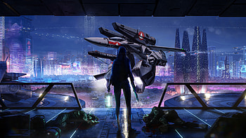 Robotech Macross : Valkyrie Over Neon City, Robotech, Macross HD wallpaper