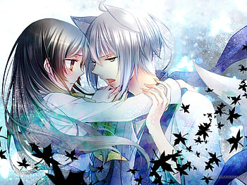 Kamisama Kiss, foxboy, girl, kiss, kamisama HD wallpaper