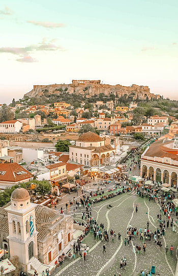 Monastiraki, Athens HD phone wallpaper