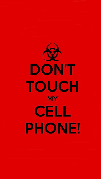 Don't Touch My Live, Red Background, dont touch my live HD phone wallpaper