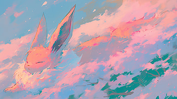 Eevee – Dreamscape Drift (Pokémon), Eevee (Pokémon), Pokemon, Anime, Aesthetic HD wallpaper