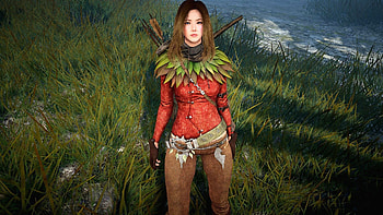 Arts-woman-girl-black desert- fantasy-elf-ranger-archer HD wallpaper