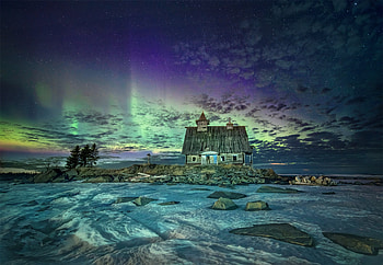 Northern lights Karelia, Nature, Karelia, Northern, lights HD wallpaper