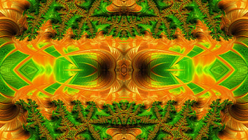 Trippy Psychedelic Fractal, trippy, psychedelic, aesthetic, green, yellow, Abstract, fractal, abstract green HD wallpaper