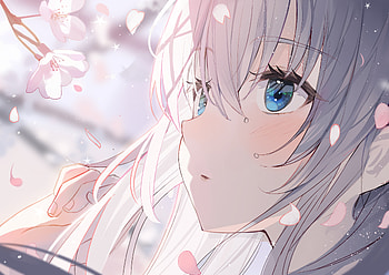 Stunning Anime Girl : Serene Sakura Breeze, Anime, girl, anime girl HD wallpaper
