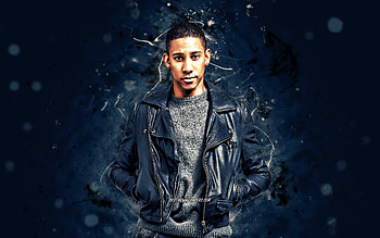 Keiynan Lonsdale, , gray neon lights, australian singer, music stars, australian celebrity, Keiynan Lonsdale HD wallpaper