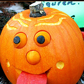 PUMPKIN SMILE, rose, fruit, orange, sourire HD wallpaper