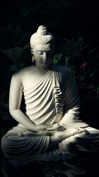 Bhagwan Buddha, Dark Theme, Background HD phone wallpaper