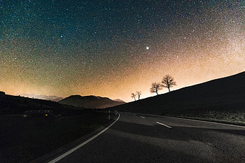 Sky Full Of Stars Road , sky, stars, road, nature HD wallpaper