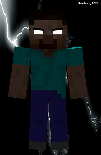 Herobrine render in 2021. Minecraft anime, Minecraft drawings, Minecraft, Cool Minecraft Herobrine HD phone wallpaper