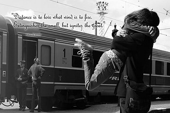 Love, Couple, Pair, Embrace, Train, Waiting, Expectation, Meeting HD wallpaper