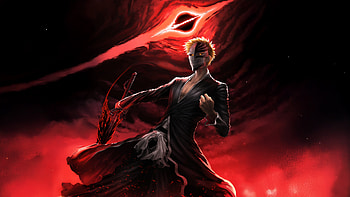 Bleach : Ichigo Unleashed in Fiery Power, Bleach HD wallpaper