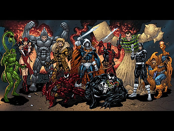 Group, comic, marvel HD wallpaper