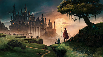 Wizard Journey, wizard, deviantart, artist, artwork, digital-art HD wallpaper