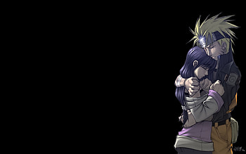 Naruto and Hinata Cuddle, awesome, naruto, cute, cuddles, hinata HD wallpaper