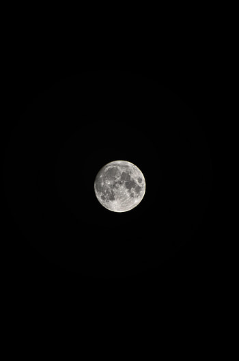 Night, Moon, Dark, Craters HD phone wallpaper