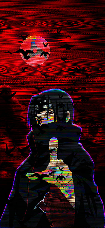 Itachi Uchiha Bloody Moon, Sharingan (Naruto), Uchiha Clan, Itachi Uchiha, Anime, Naruto HD phone wallpaper