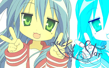 Konata Izumi, star, izumi, lucky, konata HD wallpaper