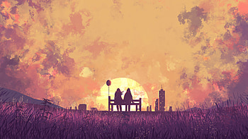 Sunset, Love Couples HD wallpaper