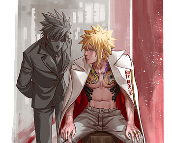 Minato Namikaze, Kakashi Hatake, Anime, Naruto HD wallpaper