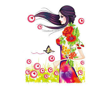 girly, fantasy HD wallpaper