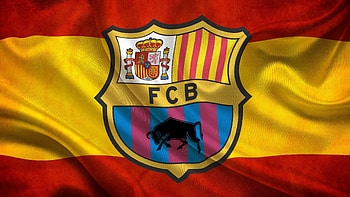 Fc Barcelona Flag, fc-barcelona, games, sports, football HD wallpaper