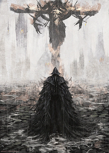 Bloodborne, Dibujo, fanart, videojuegos HD phone wallpaper