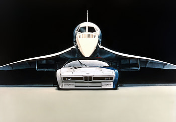 vehicle, BMW M1, Concorde (Aircraft) HD wallpaper