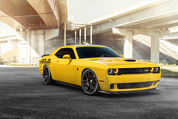 Dodge Charger SRT hellcat, yellow, 2018 HD wallpaper