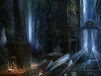 EnRoute to Polaris, abstract, 3d, fantasy, space, stars, travel HD wallpaper