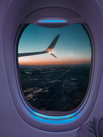 Airplane View, atmosphere, sky, calm, lofi, purplesky, asthetic, purple HD phone wallpaper