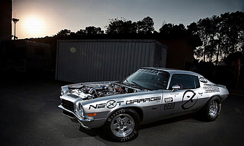 Next Garage Camaro, No Hood, Bowtie, Gm, Classic HD wallpaper