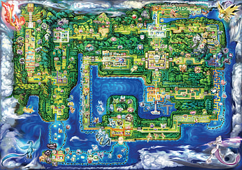 Kanto, Pokemon Map HD wallpaper