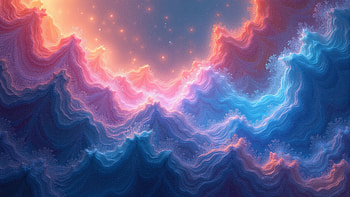 Radiant Fluidity: Abstract Glowing Waves, Abstract, fluid shapes, glow HD wallpaper