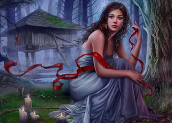 Night unseen, night, fairytale, magic, art, girl, beautiful, woman, fantasy, enchanted, forest, unseen HD wallpaper