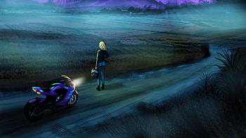 Biker Dont Get Lost , biker, bikes, artist, artwork, digital-art, artstation HD wallpaper