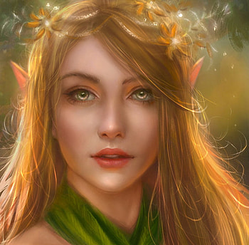 Amrynn, frumusete, fantasy, face, girl, luminos, elf, tamikaproud HD wallpaper
