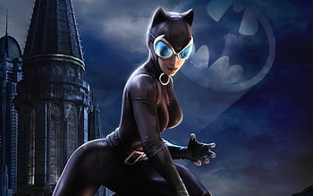 Catwoman Batman Arkham City, catwoman, batman, artist, digital-art HD wallpaper