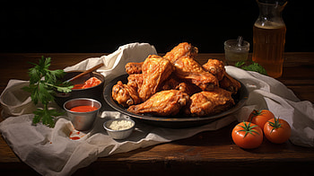 Savory Chicken Wings, Chicken Wings, food, chicken HD wallpaper